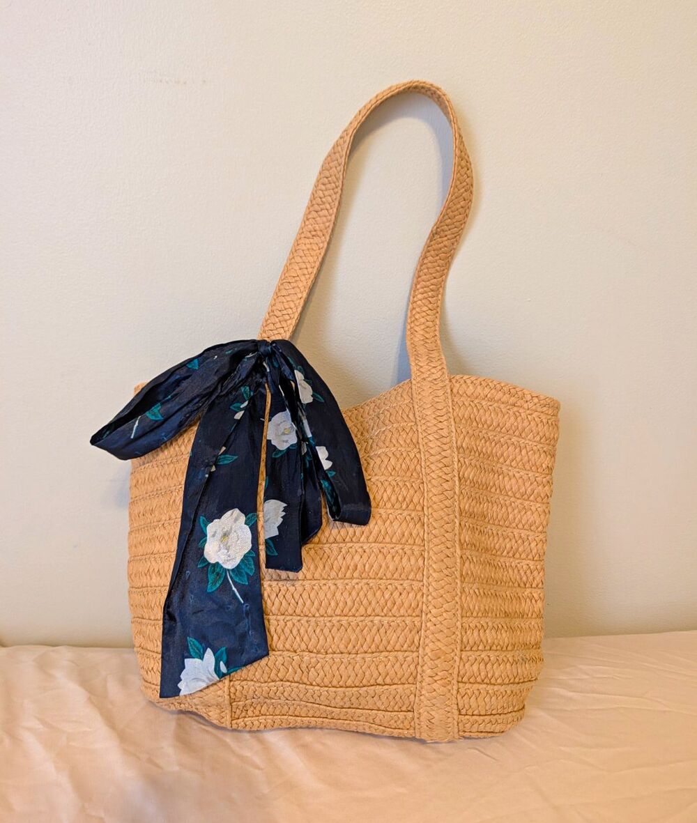 Draper James Beige Medium Tote Bag